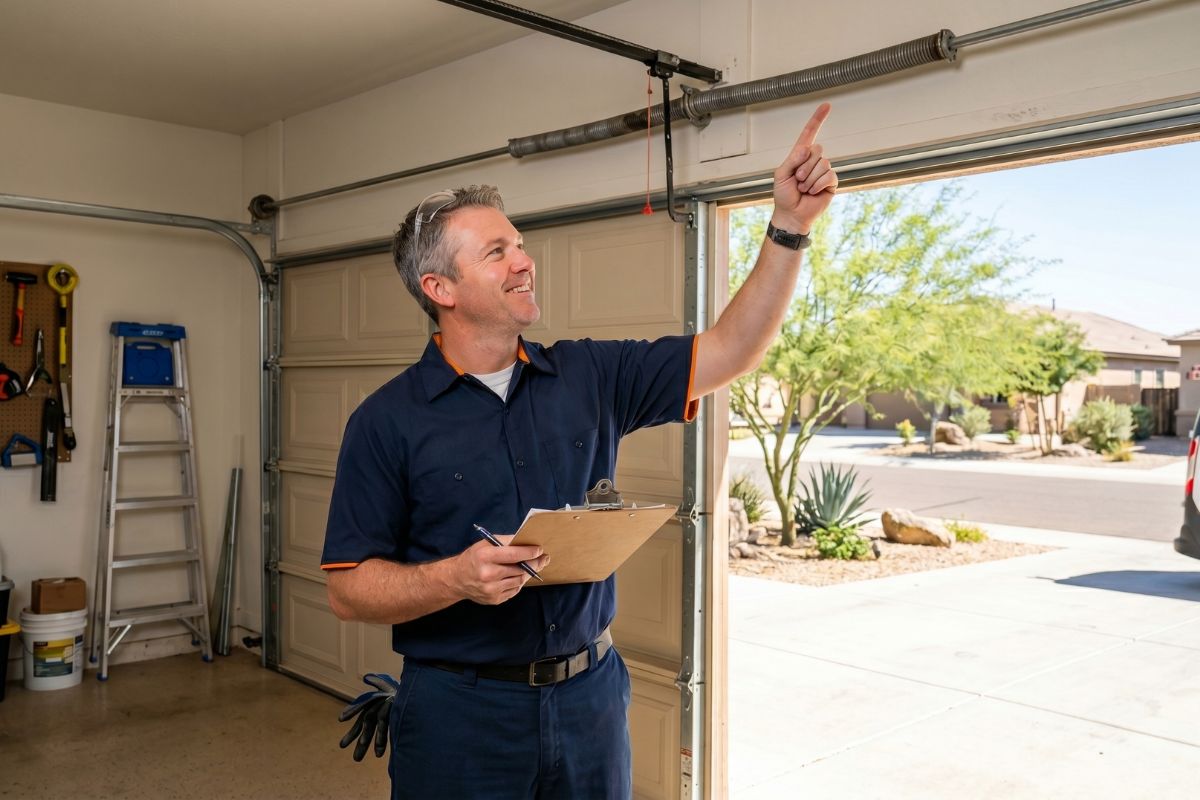 Garage door safety test